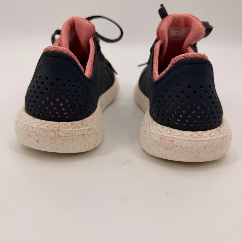 Crocs Literide Pacer Navy Pink Speckled Sneakers 206036 Womens Size 8